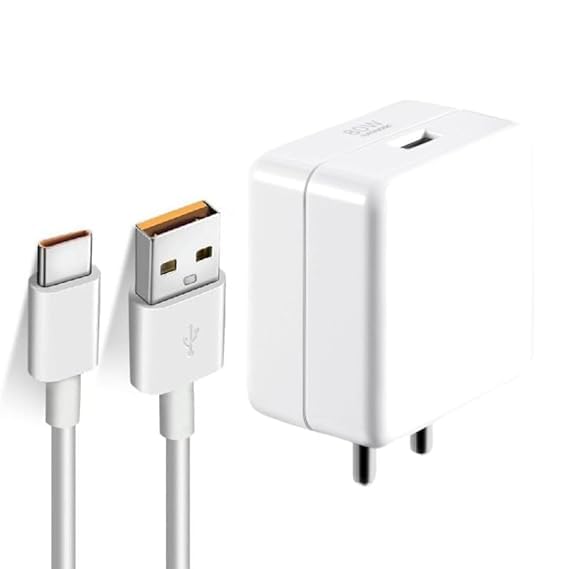 Image of Original Fast 80W Charger USB Type C for | A59 / A78 / A18 / A38 / F21 Pro / F17 Pro / F19 Pro (Adapter Cable) (DEC122)