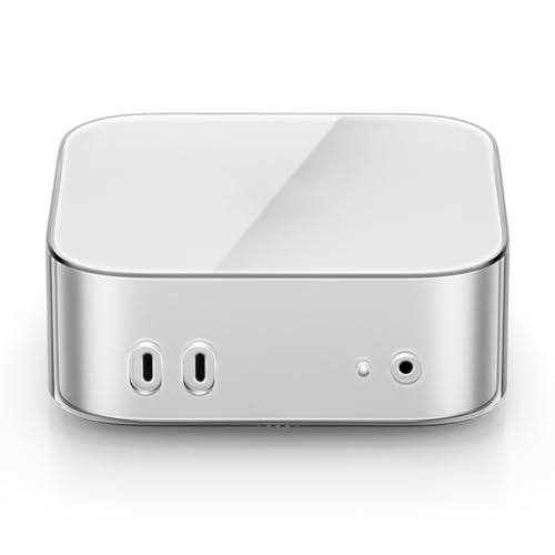 ORICO TPUケース Mac mini M4用、保護カバー、高精度フィットスリーブ、スリムシェルデザイン、360°全方位保護＆効率的な放熱、アンチスクラッチ、ブラック、TP24-1