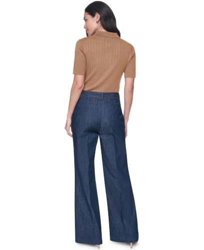 Tommy Hilfiger Women's Short Sleeve Button Placket Polo Sweater, Tobacco, X-Large - image 6