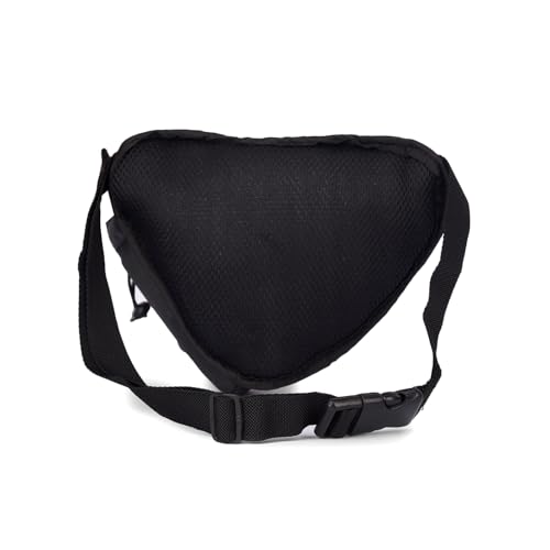 Image of Greenlands Waist Zipper Bag with Water Bottle Holder & Adjustable Strap | Crossbody Bag for Men & Women | Perfect for Travel, Hiking & Cycling (Black)