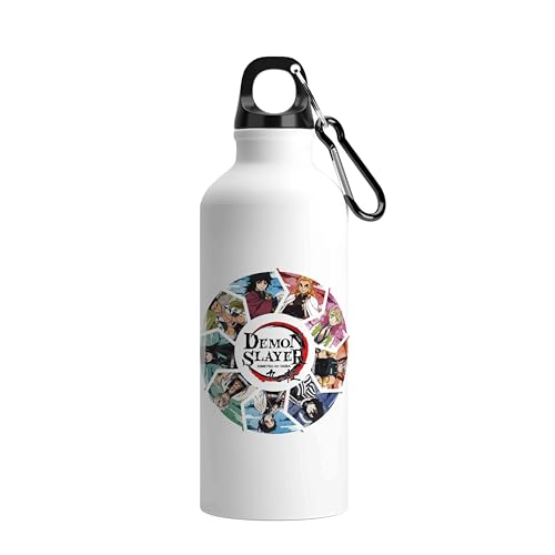 Image of Demon Slayer Printed Sipper Water Bottle Aluminium Sublimation Bottle with Leak-Proof Cap Lightweight & Durable Stylish Bottle for School Gym Travel & Sports Use (DS-7-750 ml)