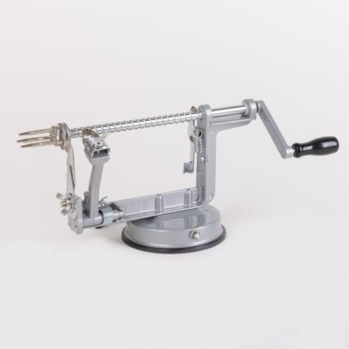 Image of Apple peeler and corer with Powerful Suction base Apple peeler slicer corer with stainless steel blades for pears potato peelers
