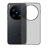 GIOPUEY Cover Compatibile con Vivo X300 PRO, Materiale PC Rigido Custodia, Comodo e Liscio al Tatto Case，Antiurto, Anti-Impronta - Translucent Black
