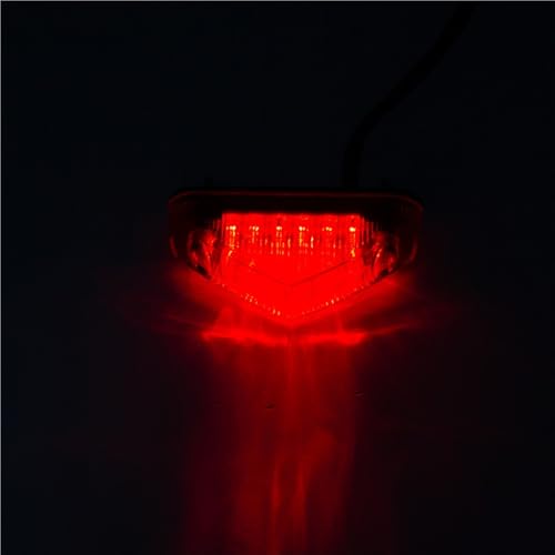 Freno luces trasero con indicadores DRL de alta visibilidad 12V para motocross y moto cross 6