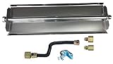 Dreffco 18' Linear Gas Burner with Complete Connection Kit -...