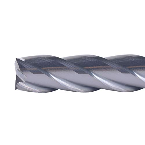 Image of SpeTool 12411 4 Flutes Carbide CNC Square Nose End Mill, 1 /4 inch Shank Diameter, 3 inch Long, Upcut CNC Router Bit with Coated