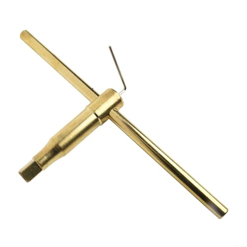 Image of Lathe Chuck Key T-Shape Wrench 40CR Quenched Steel Handle for Drill Press Machine 10mm 12mm 14mm Optional Sizes Smooth Metal Finish Accurate Processing Industrial(14mm)
