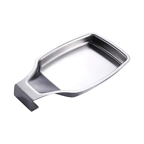 Spoon Rest Stainless Steel Spoon Holder, 4.2W X7.9L Cover