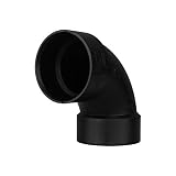 90-Degree Pipe Elbow, ABS DWV, 3-In. -ABS 00300 1000HA