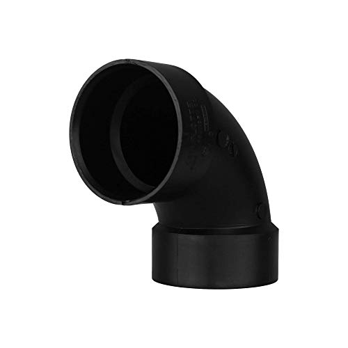 90-Degree Pipe Elbow, ABS DWV, 3-In. -ABS 00300 1000HA