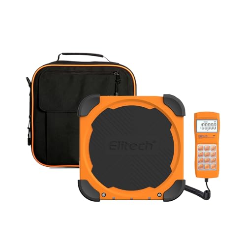 Elitech LMC 200 Báscula Electrónica Refrigerante la Medida Más Pesada 100KG Pesadora de Carga de Refrigerante Escala de Peso Digital para HVAC y AC Alta Precisión