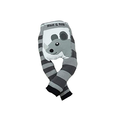 Meia Calça Legging Infantil Rinoceronte WWF 6-12 meses, Blade and Rose, Cinza
