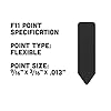Authentic Logan F11 Flexible Insert Points (400 pcs) for use in Logan F400-1 Fitting Tool, a Point Driver for Picture Framing #4