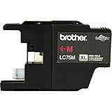 Brother Printer LC75M High Yield (XL Series) Magenta Cartridge Ink - Retail Packaging