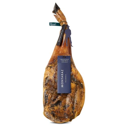 MONTARAZ Paleta de Cebo de Campo Ibérico | 50% Raza Ibérica | Curación 24 Meses | Pieza Entera de 4,5-5 kg | Calidad Gourmet | 100% Natural | Sin Aditivos ni Conservantes