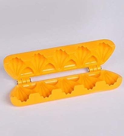Garden Of Arts Plastic Modak Patti 5 Cavity medium size mold Set of 1 15 Cms in size Baking Tools for Muffin and Choclates