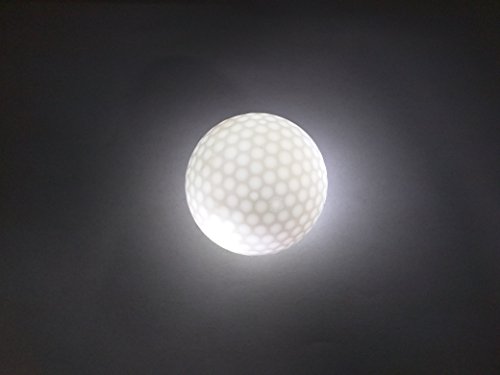 Light Up Glow in The Dark LED Golf Ball Solid White