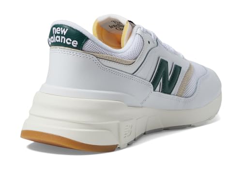 New Balance New Balance Classics 997R - Unisex Sneakers - Suede Upper - CUSH+ Insole - Cotton Lining - Rubber Outsole White/Nightwatch Green US Men's 5, Women's 6.5 D - Medium