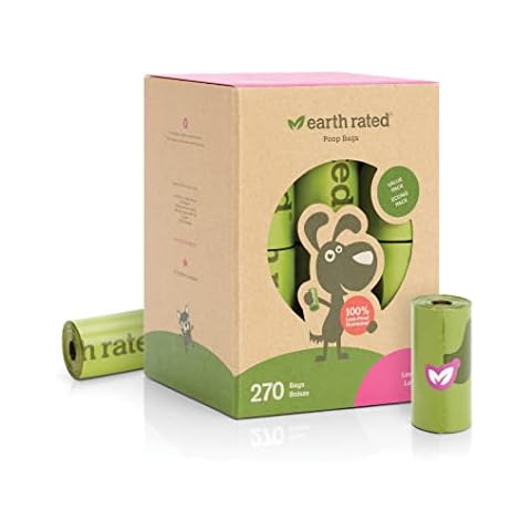 Earth Rated Dog Poo Bags, Guaranteed Leak Proof and Extra Thick Waste Bag Refill Rolls For Dogs, Lavender-Scented, 270-Count Cover