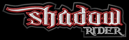 14,00 cm x 4,10 cm Masterpatch Toppa Hon Shadow Rider per Honda Shadow Bikers VT 125 750 1100 Moto Aufnäher parche Bordado brodé patche écusson toppa ricamata