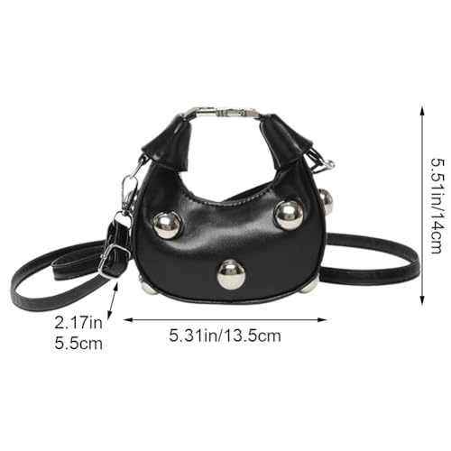 Pu Leather Crossbody Bag Fashion Rivet Small Handbag Waterproof Tote Bag Mini Messenger Bag for Women Girls4