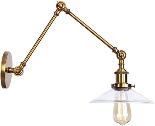 Lámpara vintage para cabecera con brazo columpio y estilo industrial 2