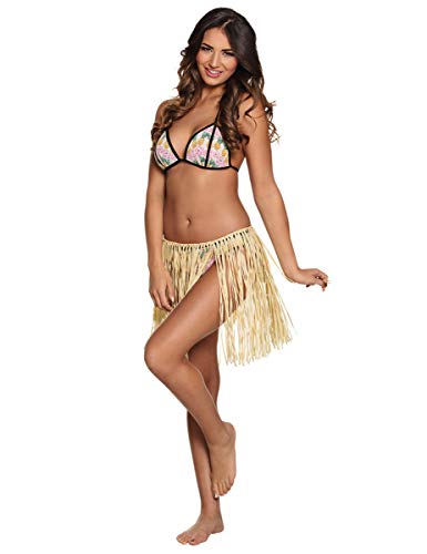 Boland 52230 Jupe hawaïenne style raphia Beige Taille unique