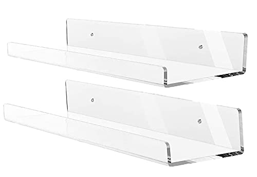 Blingsoul, Acrylic Display Case, Floating Bookshelf, Bathroom Shelving, Spice Storage, Clear...