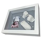 molde 3d mano bebe  Kit De Marco Y Alginato Moldes Para Hacer La Huella Del Bebe En 3d, Regalos Para Niño Recien Nacido, Regalo Para Baby Shower, Día del Padre, Un Recuerdo De Su Primer Año