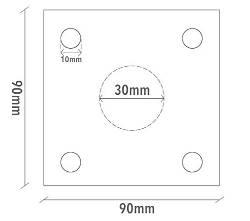 Soporte de Pared de 30 mm de diámetro para Antenas parabólicas de 60 cm. - imagen 3