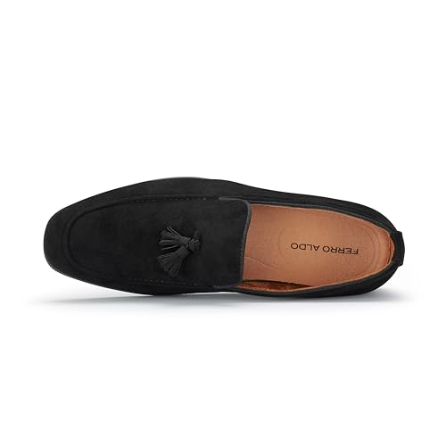Image of Ferro Aldo Men's Premium Moc Toe Loafers | Casual & Dress Styles with Tassels & Horsebit Buckles