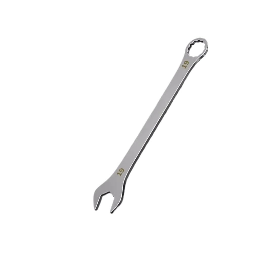 zhszzz Thin Open End Wrench 5-32mm Ratchet Spanner Multi-Function Double-end Fixed Open-end Bicycle Motorcycle Car Repair Tools(19MM)