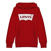 Levi's Boy's Lvb Batwing Screenprint Hoodie 9e8778 Sweatshirt, Levis Red/ White, 12 Years