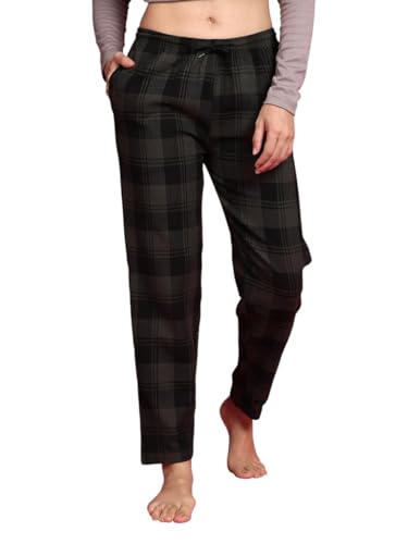 Image of KRYPTIC Women's 100% Pure Cotton Woven Pyjama | Mid Rise Relaxed Fit Full Length Nightwear Pant with Elasticated Drawstring Waistband & Side Pocket | Comfortable Lounge, Sleepwear & Casual Bottom Wear