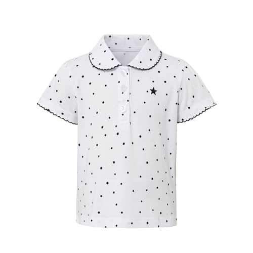 Toddler Girls Summer Tops Peter Pan Collar Short Sleeve T-Shirt