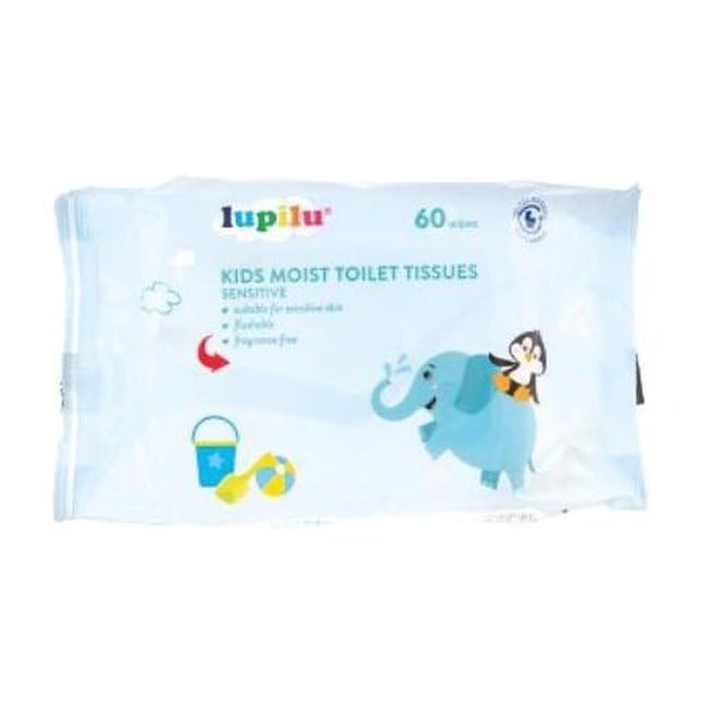 12x Lupilu Toilet Training Wipes Sensitive 60 Pack