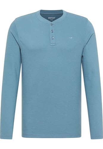 Camiseta MUSTANG para hombre modelo Atchison de cuello redondo en color azul oscuro talla M