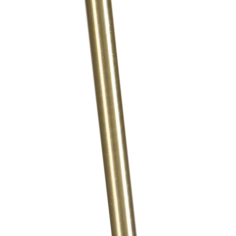 Qazqa Klassisch Stehleuchte mit Schirm, Stehlampe - Parte Fl - Blau, max. 60W, Geeignet für LED, 186.5cm, Ideal als Flur, Küche lampe, Schlafzimmerlampe und Wohnzimmerlampe