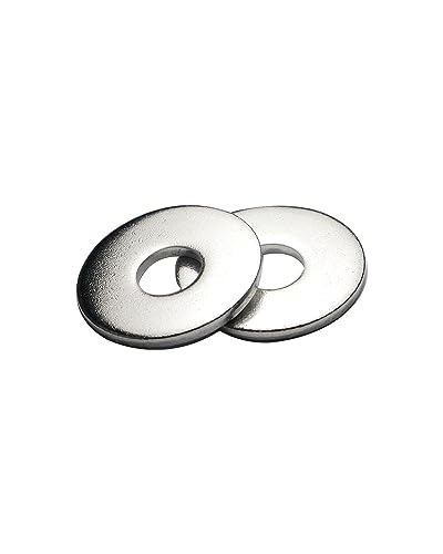 IMScrews M6 Extra Large Flat Washers - 304 Stainless Steel Washers GB5287 - Heavy-Duty Hardware for Superior Load Distribution - Pack of 25