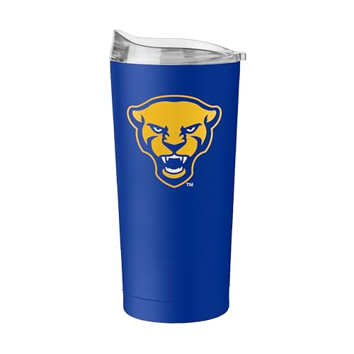 Image of Logo Brands NCAA 20 oz Powder Coat Stainless Tumbler -Double-Wall Insulated Everday Tumbler for Hot or Cold Drinks, High Lip Lid, Team Color