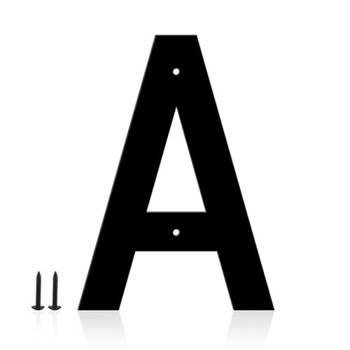Lettres pour l'extérieur en métal noir de 12,7 cm pour trouver facilement votre maison