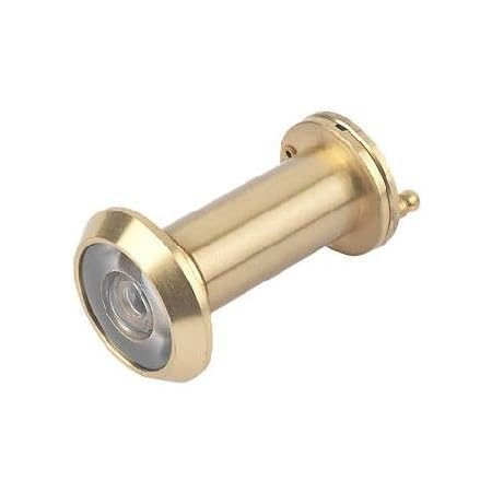 Wide Angle Peephole Door Viewer For 50-75mm Thick Doors - Solid Brass, Privacy Cover
