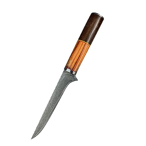 LIUJOU Cuchillo de deshuesado de acero 90Cr18Mov, cuchillo de carnicero de acero inoxidable, cortador de carne y pescado, cuchillo for cortar Chef, salmón y Sushi