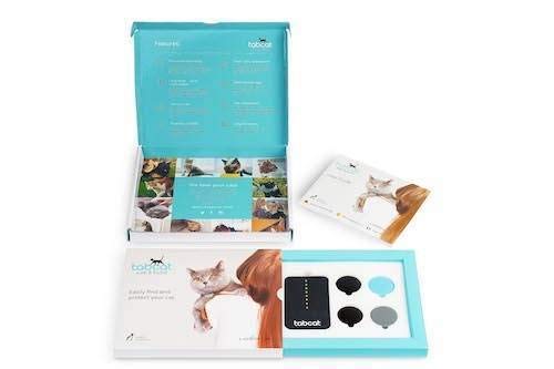 TabCat Pet Tracking Cat Collar Tracker System - Includes 2 Tags