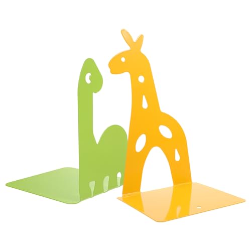 DOITOOL 2piezas Sujetalibros de Dinosaurio y Jirafa Soporte para