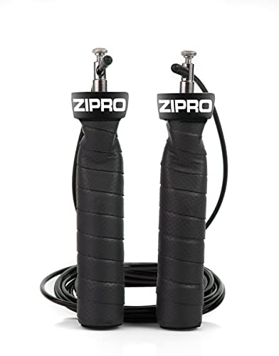 ZIPRO Corde à Sauter, Cordes en Acier réglables, roulements à Billes Professionnels, poignées antidérapantes, entraînement, Sports Professionnels, Boxe, entraînement, Adultes Femmes Hommes Enfants Cover