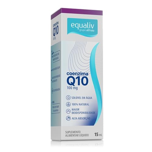 Coenzima Q10 100mg - Fórmula de Alta Absorção (15mL) - Suplemento Natural da Equaliv para Energia