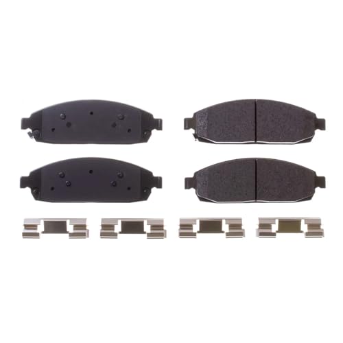 Image of PowerStop Front Brake Pads for Jeep Commander 2006-10 | Jeep Grand Cherokee 2005-10 - Z17 Ceramic Brake Pads with Installation Hardware, 17-1080