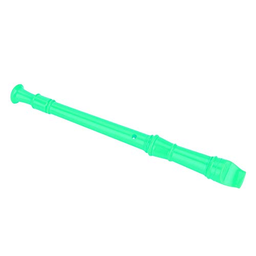 Bnineteenteam Flauta de Madera, Material ABS, Clarinete de 8 Agujeros para Niños, Instrumento con Instrucciones y Varilla de Limpieza para Clases de Música (GREEN)