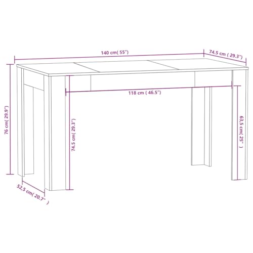 Table de cuisine gain de place blanche 140 cm pour petits et grands espaces